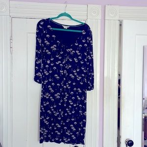 Boden Navy Print Dress